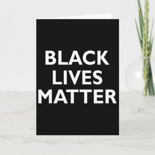 Cartão Problema das Vidas Negras Blm Direitos Humanos His