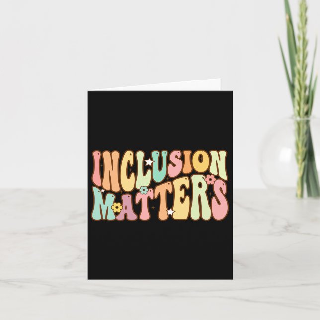 Cartão Problemas de inclusão Awaren Especial do Autismo d (Frente)