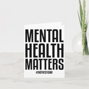 Cartão Problemas De Saúde Acabam Com O Stigma Mental Heal