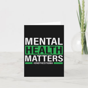 Cartão Problemas De Saúde Acabam Com O Stigma Mental Heal