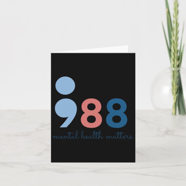 Cartão Problemas de saúde mental (Frente)