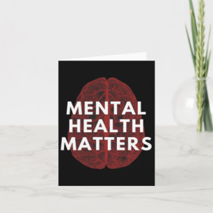 Cartão Problemas de Saúde Mental Consciencialização do Cé
