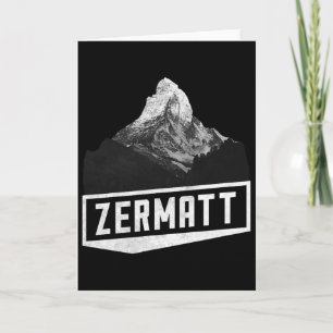 Cartão Problemhorn Zermatt Suiça Skiing Holiday Mou