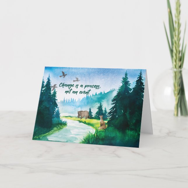 Cartão Processo de recuperação de 12 etapas do cenário de (Frente)