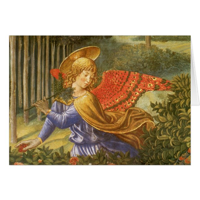 Cartão Procissão do Anjo Magi por Benozzo Gozzoli (Frente Horizontal)