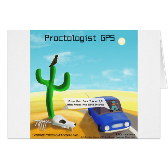 Cartão Proctologia Divertida (Frente Horizontal)