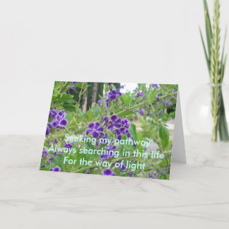Cartão Procurando meu caminho