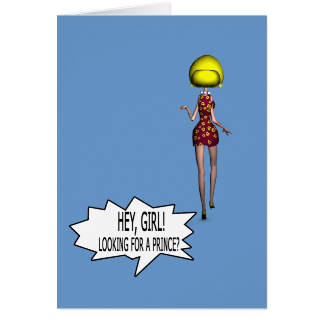 Cartão Procurando Um Príncipe? (Frente)