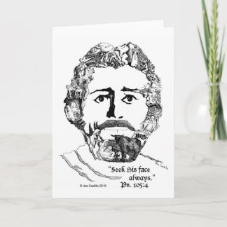 Cartão "Procure sua cara sempre" picosegundo. 105:4