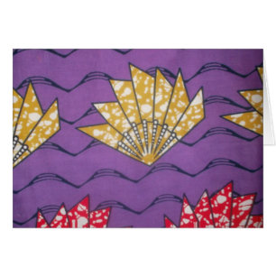 Cartão Produto de personalização colorida da África