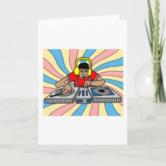 Cartão Produtor De Música DiscJockey Retro DJ