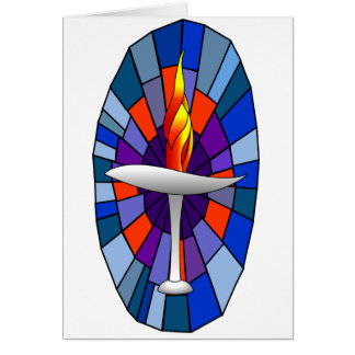 Cartão Produtos do cálice do templo da unidade