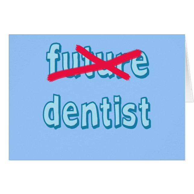 Cartão Produtos do formando da escola dental (Frente Horizontal)