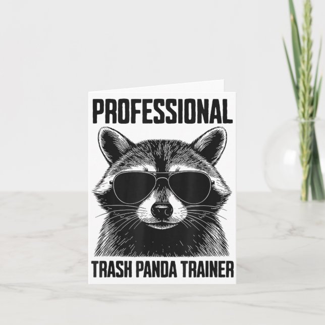 Cartão Professional Trash Panda Trainer  (Frente)