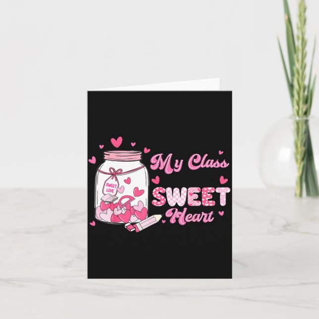 Cartão Professor Bonito do Dia dos Namorados Minha Turma  (Frente)