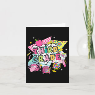 Cartão Professor da Terceira Série Aluno de Volta às Aula