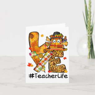 Cartão Professor de Amor Vida Feliz Queda Vocês Todos na
