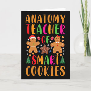 Cartão Professor de Anatomia de Biscoitos Inteligentes Na