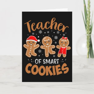 Cartão Professor De Biscoitos Inteligentes Chá De Natal D