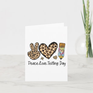 Cartão Professor de Dia de Teste de Camisa de Teste do Pe