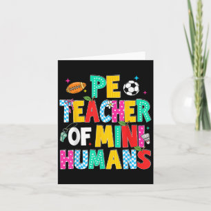 Cartão Professor de Ed. Física de Volta às Aulas Educação