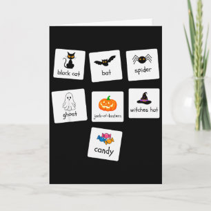 Cartão Professor de Educação Especial de Halloween ABA Co