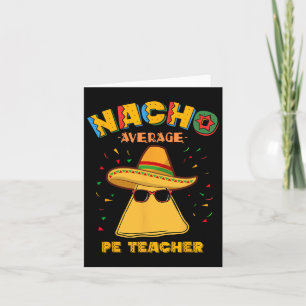 Cartão Professor de Educação Física Nacho Médio Cinco De