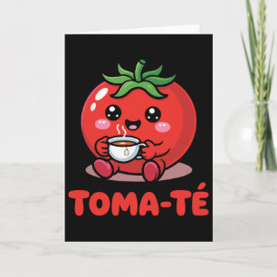 Cartão Professor de Espanhol Pun Tomate Maestra Divertida