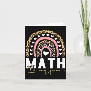 Cartão Professor de Matemática - A Matemática É O Meu Emp