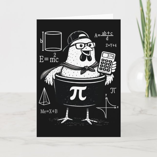 Cartão Professor de Matemática Calculadora de Holding de  (Frente)