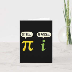 Cartão Professor de Matemática Pi Seja Real Seja Racional