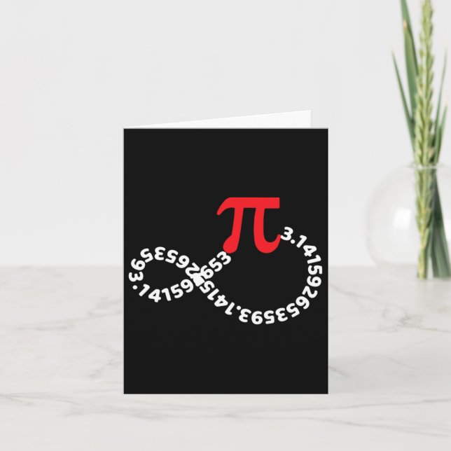 Cartão Professor de Matemática Símbolo Pi Pi Feliz Dia Pi (Frente)