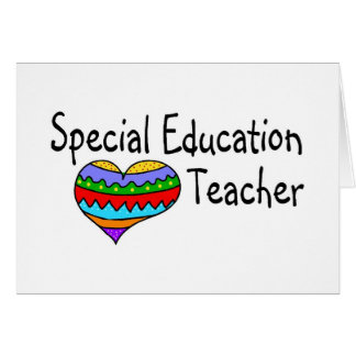 Cartão Professor do ensino especial
