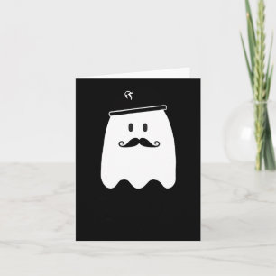 Cartão Professor francês engraçado Halloween Bonjour Ghos