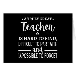 Cartão professor Gift, um verdadeiro professor Excelente