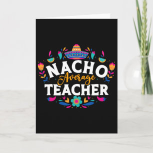 Cartão Professor Nacho Médio Cinco De Mayo Correspondênci