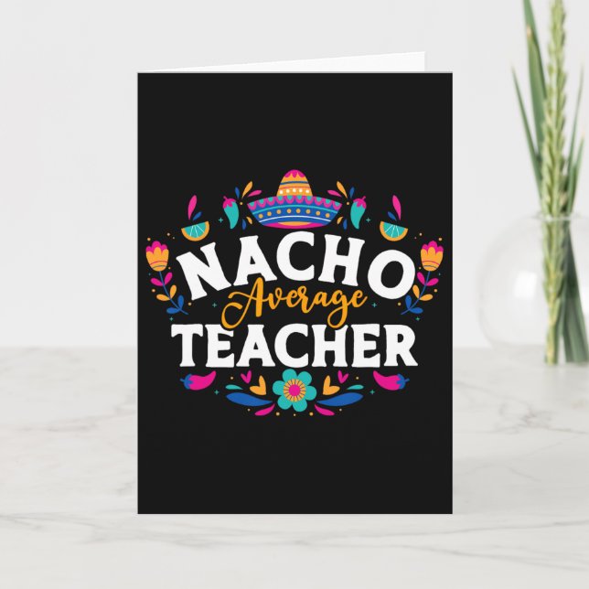 Cartão Professor Nacho Médio Cinco De Mayo Correspondênci (Frente)