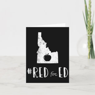 Cartão Professor Red Para Educação Pública Ed Idaho