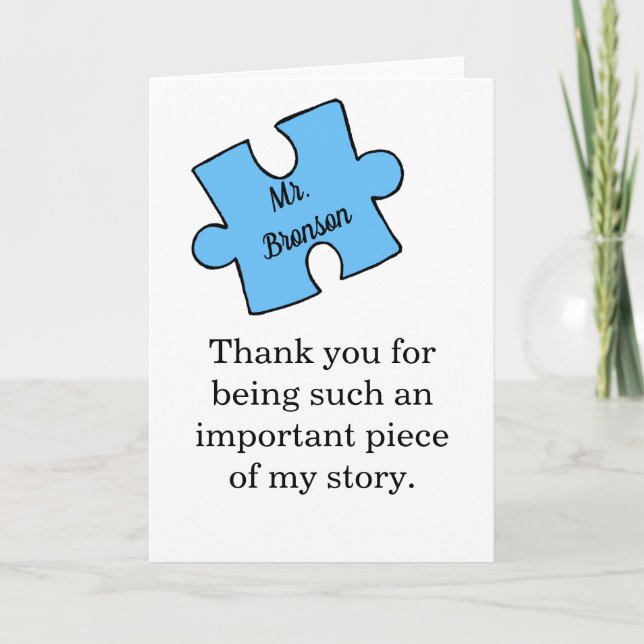 Cartão Professora Agradeço o nome personalizado (Frente)