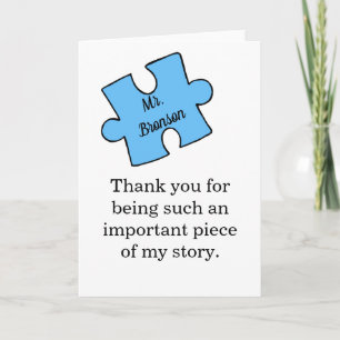 Cartão Professora Agradeço o nome personalizado