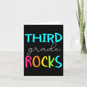 Cartão Professora da Equipe Rocks de 3º grau