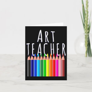 Cartão Professora De Arte De Volta À Oferta De Artista Cr