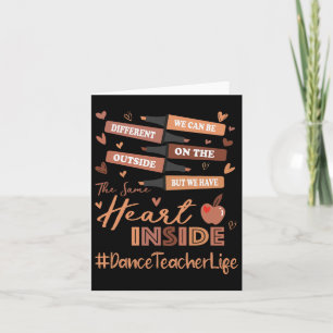 Cartão Professora De Dança, Podemos Ser Diferentes Da His