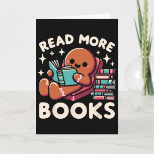 Cartão Professora de Natal Leia Mais Livros Diversão Mulh