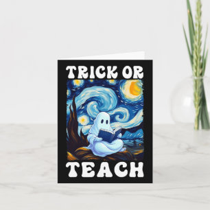 Cartão Professora Do Trick Ou Ensino-Fantasma Halloween V