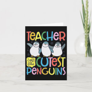 Cartão Professora Dos Pinguins Mais Pobres Engraçado Ping