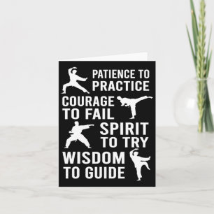 Cartão Professora Karate Estudante Prática Estudante Kara
