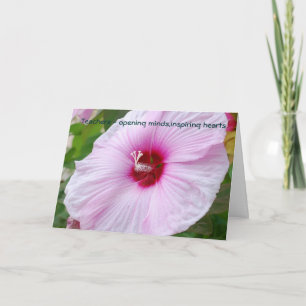 Cartão Professores - abrindo mentes, inspirando ele...