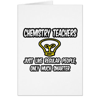 Cartão Professores De Chem... Pessoas Regulares, Apenas M