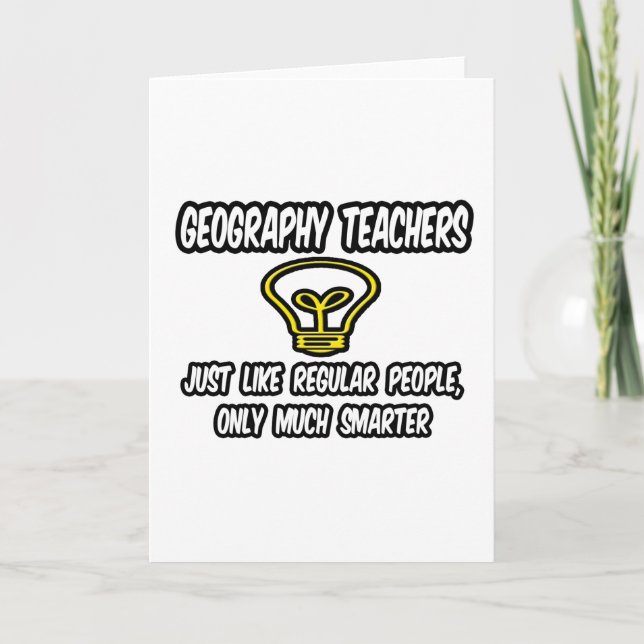 Cartão Professores De Geografia.. Pessoas Regulares, Apen (Frente)